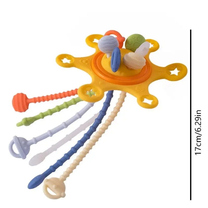 Baby Toys 0 12 Months Soft Cloth Rattle Ball Stuffed Baby Play Ball with Bell Cartoon Animals Interactive Toys Educational Toys - Slobuy
