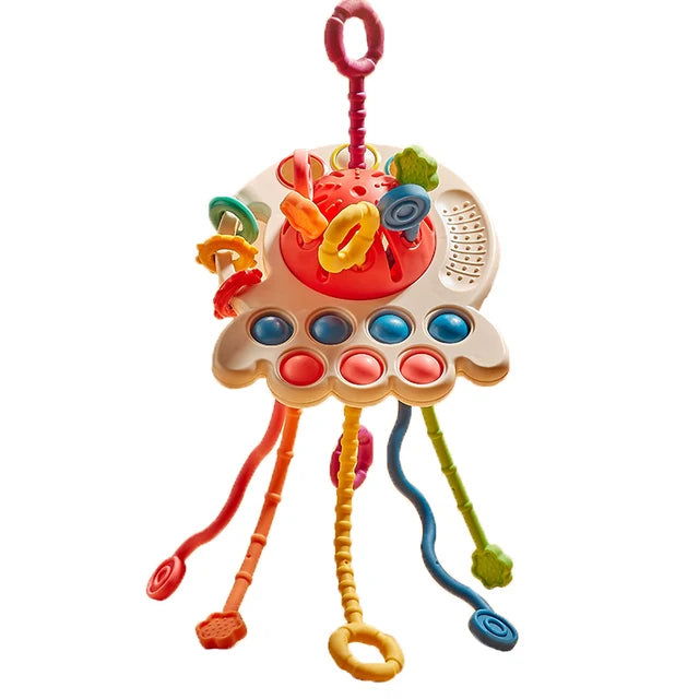 Baby Toys 0 12 Months Soft Cloth Rattle Ball Stuffed Baby Play Ball with Bell Cartoon Animals Interactive Toys Educational Toys - Slobuy