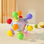 Baby Toys 0 12 Months Soft Cloth Rattle Ball Stuffed Baby Play Ball with Bell Cartoon Animals Interactive Toys Educational Toys - Slobuy