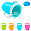 Baby Water Cups 360 Degrees Rotated Baby Learning Drinking Cup with Double Handle Flip Lid Leakproof Infants Water Cups Bottle - Slobuy