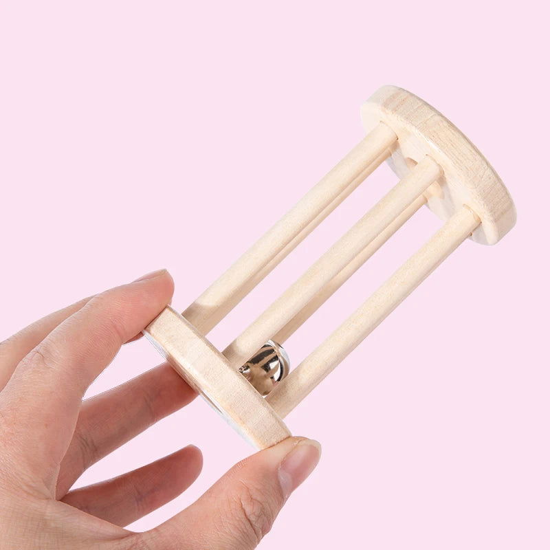 Baby Wood Rolling Cage Bell Coloful Rattles Mobiles Early Developmental Sound Infant & Toddler Musical Toys Boy Girl Music Toy - Slobuy