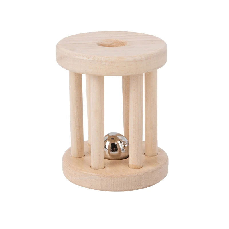 Baby Wood Rolling Cage Bell Coloful Rattles Mobiles Early Developmental Sound Infant & Toddler Musical Toys Boy Girl Music Toy - Slobuy