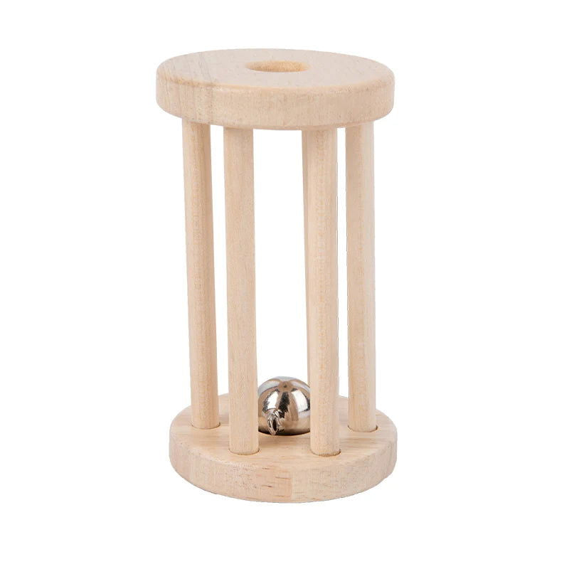 Baby Wood Rolling Cage Bell Coloful Rattles Mobiles Early Developmental Sound Infant & Toddler Musical Toys Boy Girl Music Toy - Slobuy