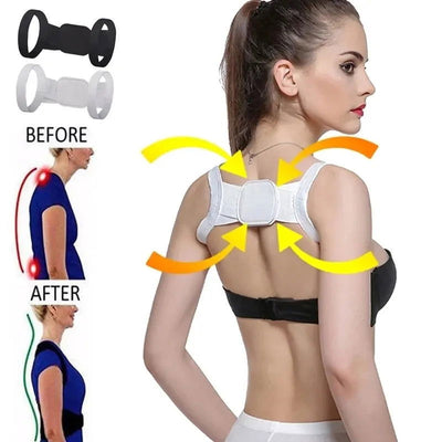 Back Brace Correction Belt Lumbar Brace Straightener Neck Hump Corrector Belt Corset Posture Correction Personal Health - Slobuy
