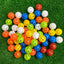 24Pcs/Bag 42MM Airflow Plastic Perforated Color Indoor Practice Golf Balls Good for Your Pets - Slobuy