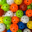 24Pcs/Bag 42MM Airflow Plastic Perforated Color Indoor Practice Golf Balls Good for Your Pets - Slobuy