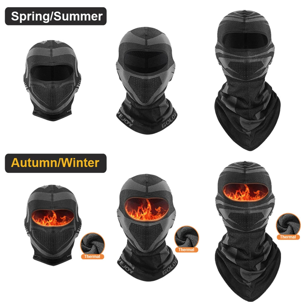 Balaclava Warm Mask Full Face Winter Four Seasons Breathable Ski Mask Motorcycle Cycling Bike Scarf Hat Casco Moto Helmet Hood - Slobuy