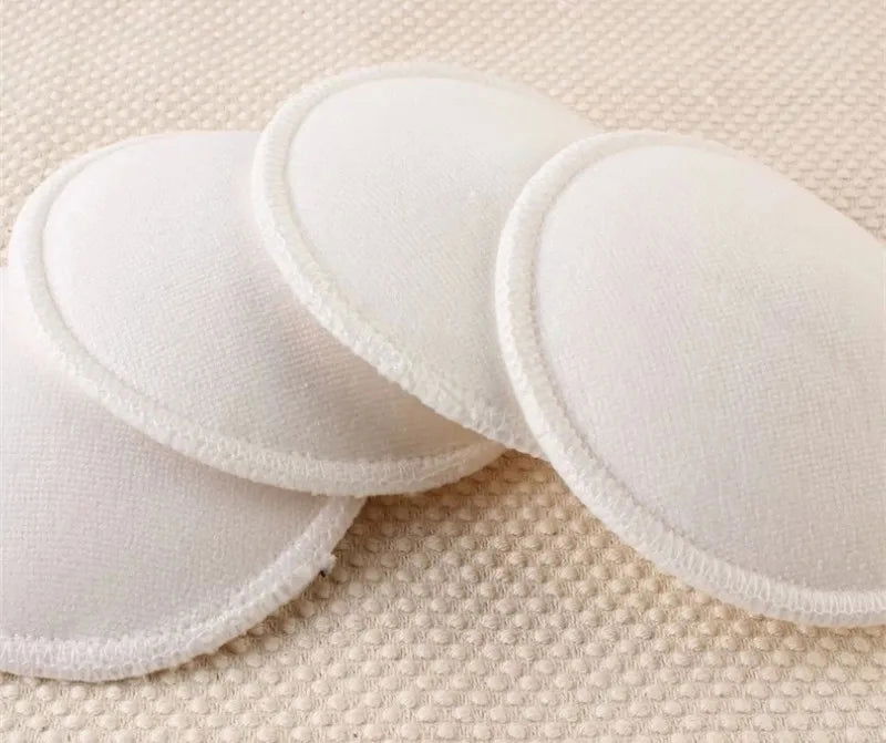 Bamboo Breast Pad Nursing Pads For Mum Washable Waterproof Feeding Pad Bamboo Reusable Breast Pads 4 Pcs New - Slobuy