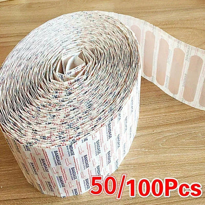 Band-Aids Waterproof Breathable Cushion Adhesive Plaster Wound Hemostasis Sticker Band First Aid Bandage Medical Gauze - Slobuy
