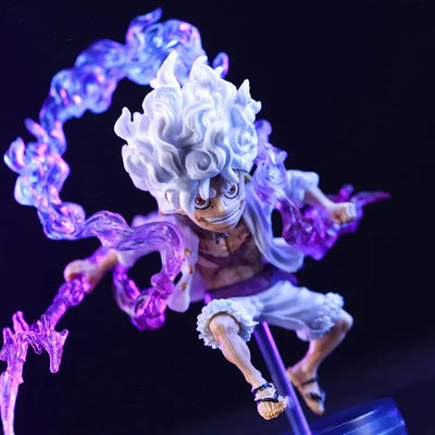 Bandai 10cm Mini One Piece Luffy Gear 5 Action Figure Sun God Nika Statue Anime Figurine Pvc Model Doll Collection Toy Gift Kids - Slobuy