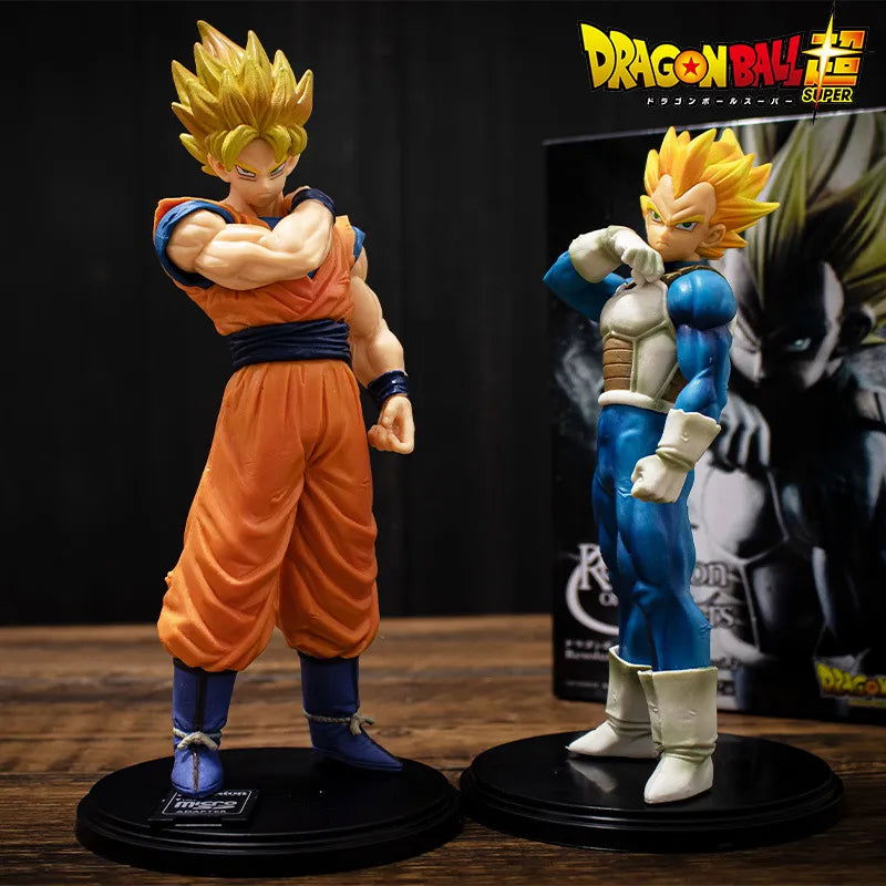 Bandai Dragon Ball 22cm Son Goku Vegeta Figure Super Saiyan Figure Anime Collectible Figurines for Kids DBZ Action Figure Model - Slobuy