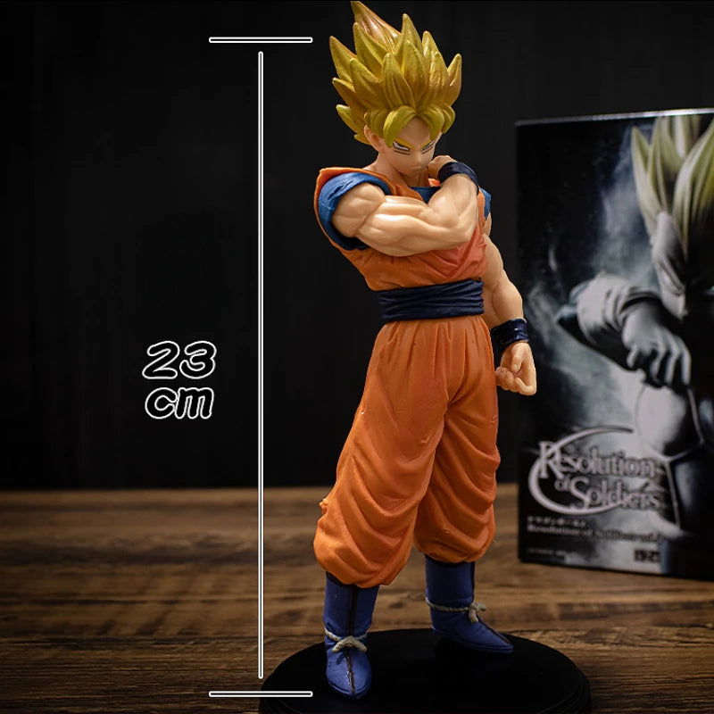 Bandai Dragon Ball 22cm Son Goku Vegeta Figure Super Saiyan Figure Anime Collectible Figurines for Kids DBZ Action Figure Model - Slobuy