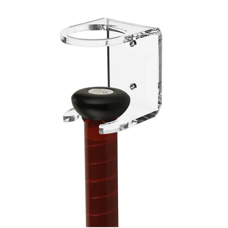 Baseball Bat Holder 2 Pcs Acrylic Baseball Bat Sturdy Wall Mount Nail Wall Punching Display Rack For Memorabilia and Collectible - Slobuy