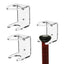 Baseball Bat Holder 2 Pcs Acrylic Baseball Bat Sturdy Wall Mount Nail Wall Punching Display Rack For Memorabilia and Collectible - Slobuy