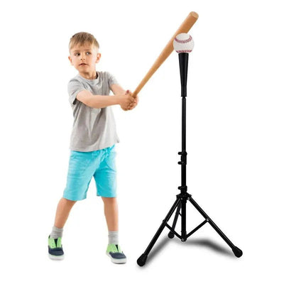 Baseball Batting Tee Tripod Adjustable Tripod Stand Tee for Hitting Training Practice Portable Foldable for Adult Kids Beginner - Slobuy
