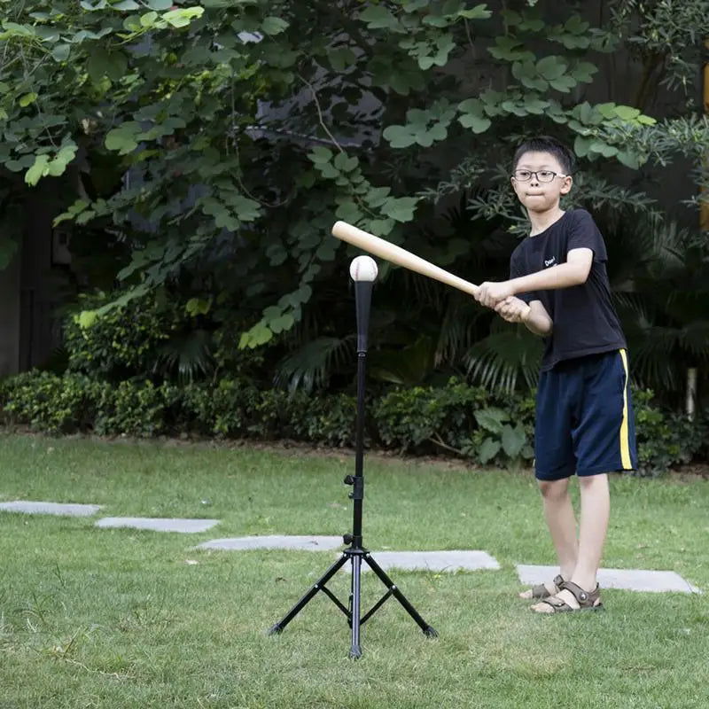 Baseball Batting Tee Tripod Adjustable Tripod Stand Tee for Hitting Training Practice Portable Foldable for Adult Kids Beginner - Slobuy