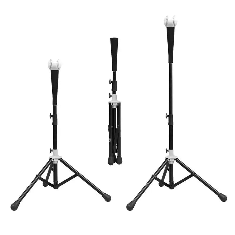 Baseball Batting Tee Tripod Adjustable Tripod Stand Tee for Hitting Training Practice Portable Foldable for Adult Kids Beginner - Slobuy