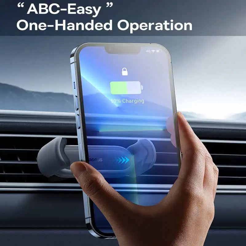 Baseus Car Phone Holder For Universal Mobile Phone Holder Stand Car Phone Stand For Car Air Outlet Mount Car Cell Phone Support - Slobuy