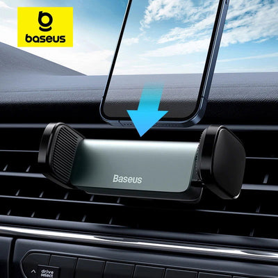 Baseus Car Phone Holder For Universal Mobile Phone Holder Stand Car Phone Stand For Car Air Outlet Mount Car Cell Phone Support - Slobuy