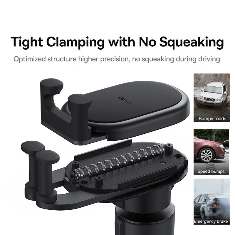 Baseus Car Phone Holder Gravity Auto Restorable in Car Air Vent Silicone Stand For iPhone 14 Xiaomi Samsung Car Mobile Support - Slobuy