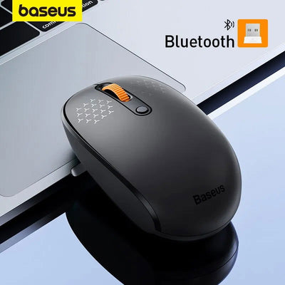 Baseus F01B Mouse Wireless Bluetooth 5.0 Mouse 1600 DPI Silent Click For MacBook Tablet Laptop PC Gaming Accessories - Slobuy