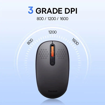 Baseus F01B Mouse Wireless Bluetooth 5.0 Mouse 1600 DPI Silent Click For MacBook Tablet Laptop PC Gaming Accessories - Slobuy
