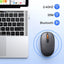 Baseus F01B Mouse Wireless Bluetooth 5.0 Mouse 1600 DPI Silent Click For MacBook Tablet Laptop PC Gaming Accessories - Slobuy