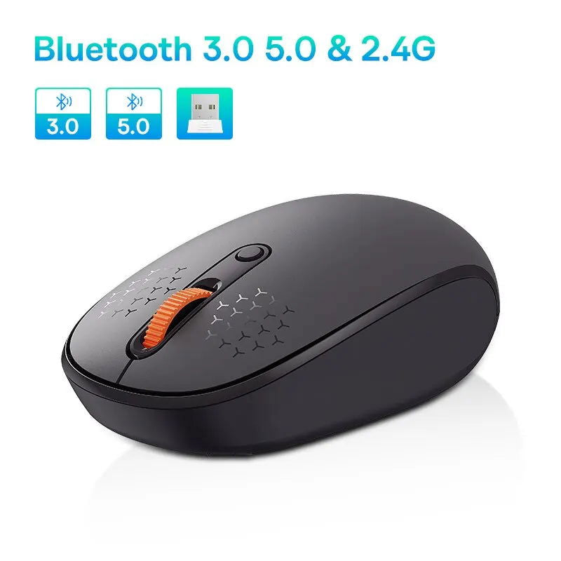 Baseus F01B Mouse Wireless Bluetooth 5.0 Mouse 1600 DPI Silent Click For MacBook Tablet Laptop PC Gaming Accessories - Slobuy
