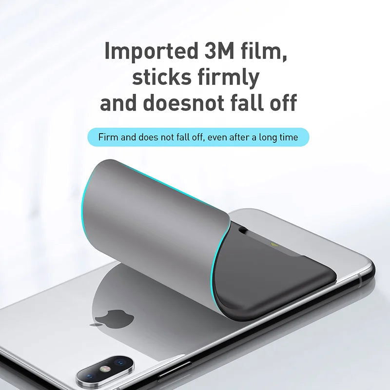 Baseus Silicone Phone Card Case Cell Phone Back Cover Card Holder ID Card Holder Slim Case Sticker for iPhone X Xs XR Samsung - Slobuy