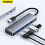 Baseus Usb Hub 4 Port ABS Hub Usb 3 0 for Laptop Multi Splitter Adapter For Xiaomi Lenovo Macbook PC Computer Accessories - Slobuy