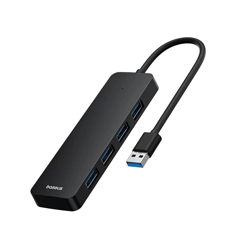 Baseus Usb Hub 4 Port ABS Hub Usb 3 0 for Laptop Multi Splitter Adapter For Xiaomi Lenovo Macbook PC Computer Accessories - Slobuy