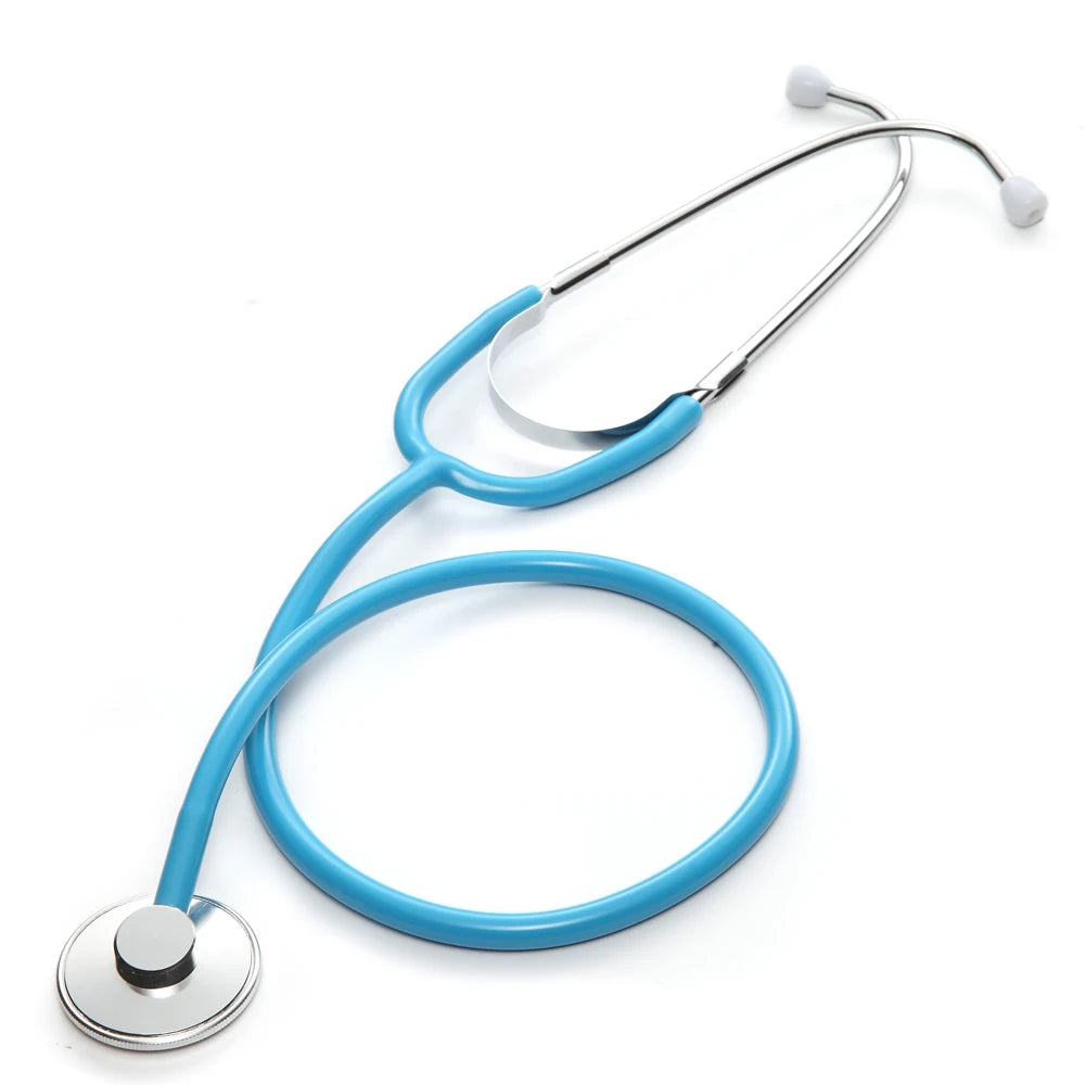 Basic Medical Stethoscope Professional Single Head Cardiology Stethoscope Student Doctor Vet Nurse Medical Equipment Device - Slobuy
