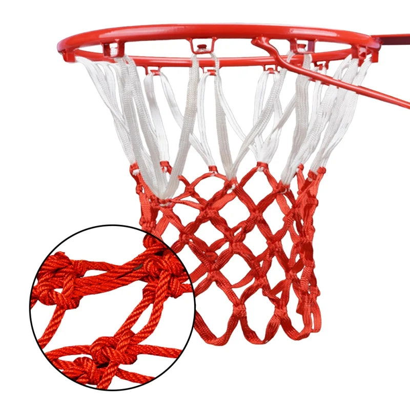 Basketball Hoop Mesh Net High Quality Durable Standard Size Nylon Thread Sports Backboard Rim Ball Pum - Slobuy