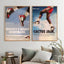 Basketball Shoes Poster Wall Art Retro Style Home Decor Painting Classic Sports Mural Pictures Printed Artwork - Slobuy