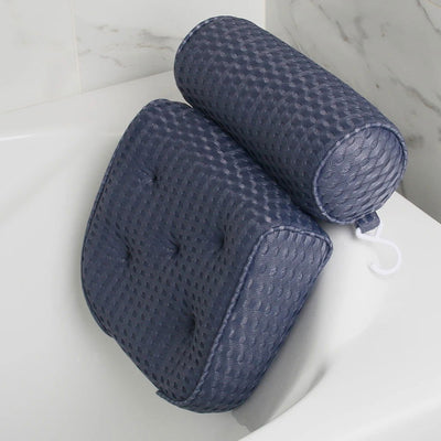 Bath Pillow for Bathtub Support Neck,Head and Back with Non-Slip Suction Cups air mesh Bathtub Pillow - Slobuy
