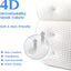 Bath Pillow for Bathtub Support Neck,Head and Back with Non-Slip Suction Cups air mesh Bathtub Pillow - Slobuy