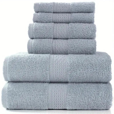 Bath Towel Washcloth Cotton Towel Solid Color Soft Absorbent Towels Multipurpose Use For Hotel Bathroom - Slobuy