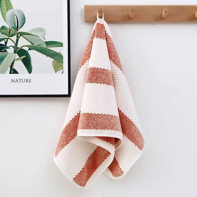 Bath Towel Washcloth Cotton Towel Solid Color Soft Absorbent Towels Multipurpose Use For Hotel Bathroom - Slobuy