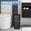 Bathroom Trash Can with Lid Touchless Automatic Garbage Can Slim Motion Sensor Smart Trash Bin for Bedroom,Office,Living Room - Slobuy