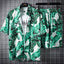 Beach Clothes For Men 2 Piece Set Quick Dry Hawaiian Shirt and Shorts Set Men Fashion Clothing Printing Casual Outfits Summer - Slobuy