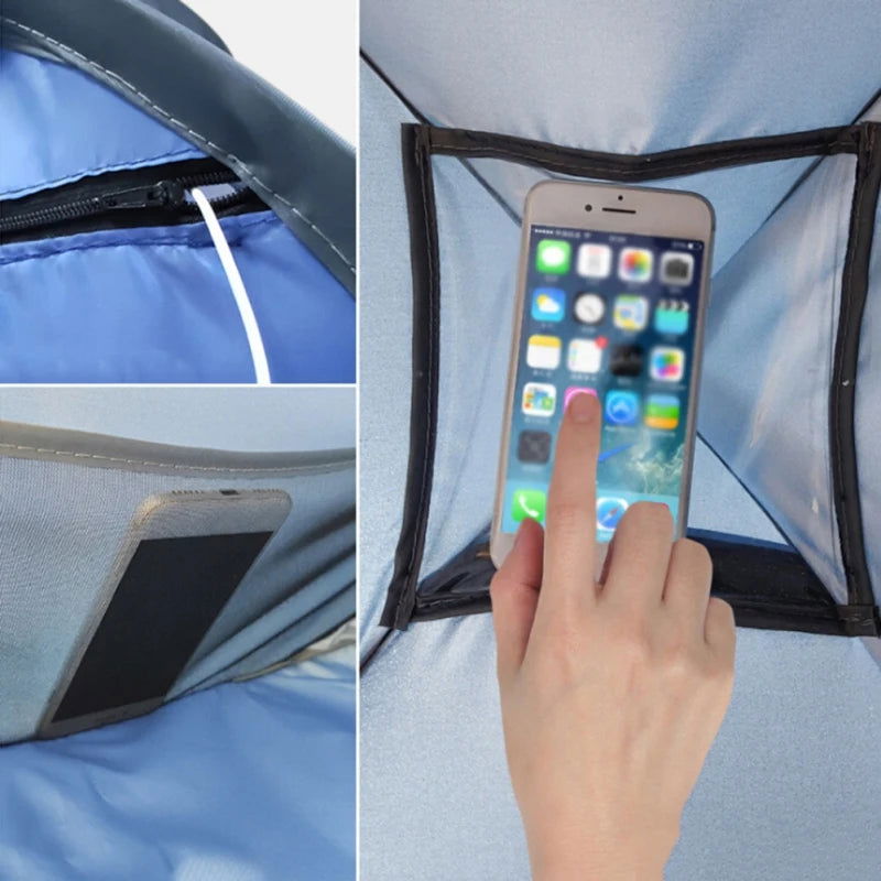 Beach Headrest Sunshade Tent UV-protecting Sunshelter Automatic Opened Portable Outdoor Camping Sunshade Tent For Adults Kids - Slobuy