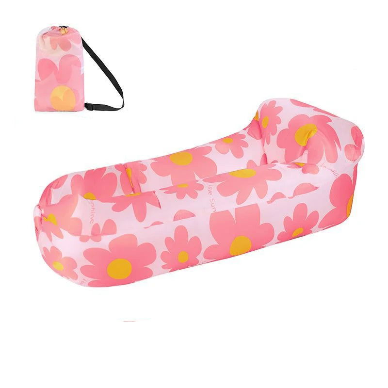 Beach Lounger Air Portable Inflatable Sofa Bed Furniture Rest Reclining Chair Camping Equipment 2 Seat Outdoor Garden Loungers - Slobuy