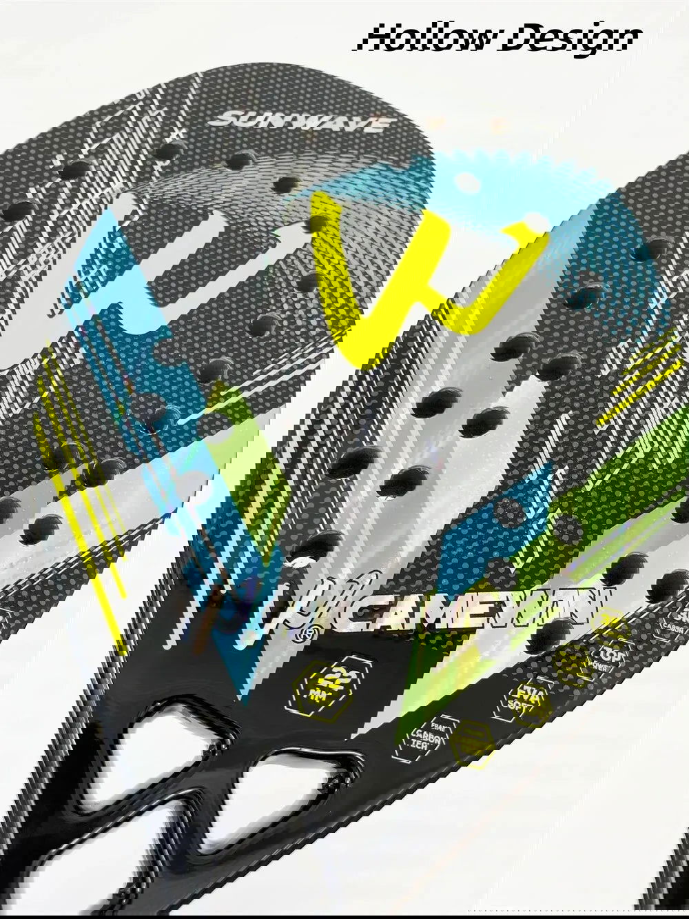 Beach Tennis Racket 3K Camewin Full Carbon Fiber Rough Surface Outdoor Sports Ball Racket For Men Women Adult Senior Player - Slobuy