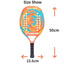 Beach Tennis Racket Camewin Padel Paddle 50% Carbon Fiber EVA Core Tennis Racket Lightweight With Protective Bag Cover Soft Face - Slobuy