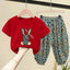 Bear Leader Girls Summer Sleeveless Suit 2023 New Summer Girls Fashion Korean Version of The Cute Polka Dot Girls Two-piece Suit - Slobuy