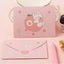 Bear Rabbit Postcard Gift Decoration Greeting Card Letter Paper Blessing Thank Envelope Birthday Card - Slobuy