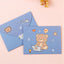 Bear Rabbit Postcard Gift Decoration Greeting Card Letter Paper Blessing Thank Envelope Birthday Card - Slobuy