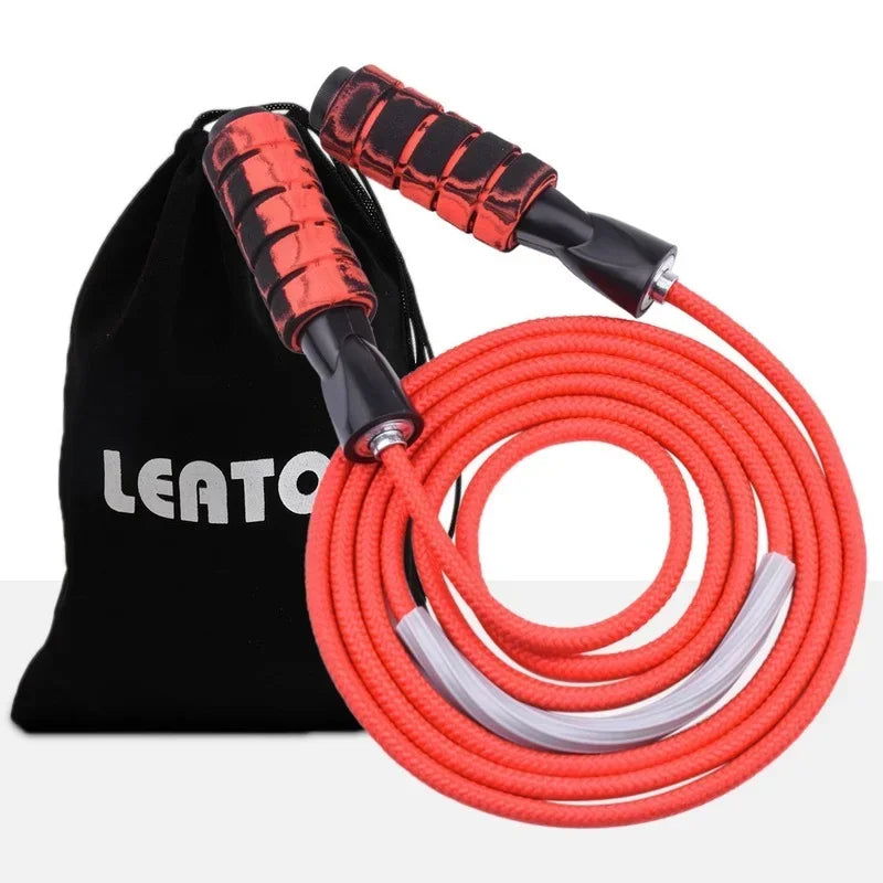 Bearing Jump Rope Adjustable Jump Rope Speed Weight Fitness Adult Kids Fitness Equipment Workout MMA Training Gear - Slobuy