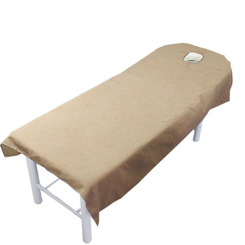 Beauty Bedsheet Cosmetic Salon Sheets Massage Treatment 9Color Soft Sheets Spa SPA Bed Table Cover Sheets with Hole - Slobuy