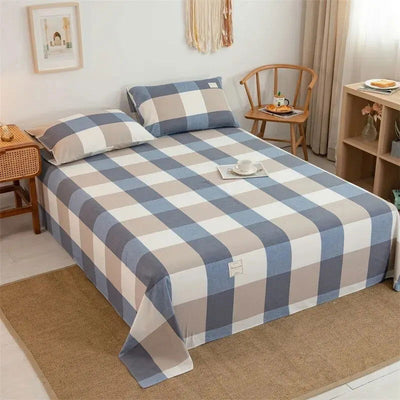 Bed Sheet Cover 120x210cm Solid Twin Size Bed Sheets Beds Fabric Single Double Sheet Home Sheets for Bed Flat Bed Sheet - Slobuy